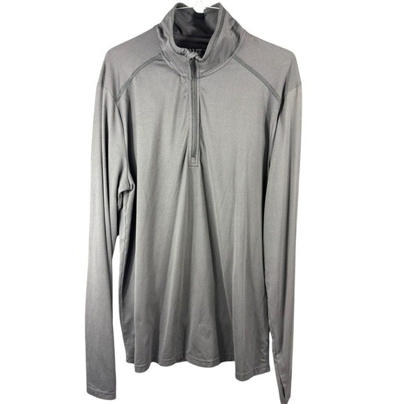 5.11 PT-R Pullover Mens Medium Gray Quarter Zip Athletic Training Long Sleeve - Picture 3 of 7